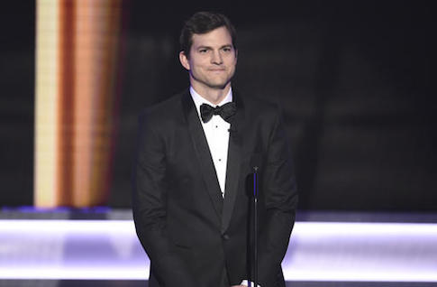 Ashton Kutcher Blows a Kiss to John McCain in a Senate Hearing