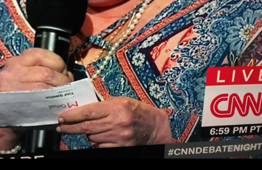 Did CNN Feed Debate Audience Member a Question?