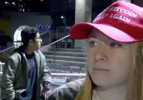 Female Trump Supporter Gets Pepper-Sprayed by Protester at Berkeley