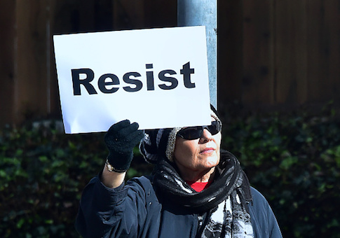 EPA Union Members Held Signs for 'Resistance' at Rally