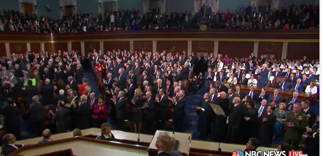 Widow of Navy SEAL Receives 2-Minute Standing Ovation During Trump Speech