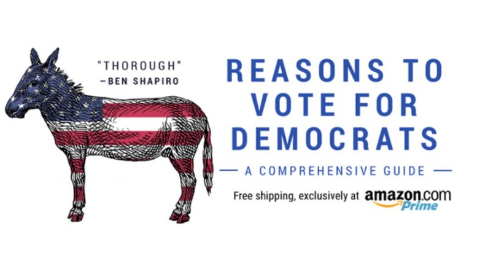 Blank Book on 'Reasons to Vote for Democrats' Becomes Amazon Best-Seller