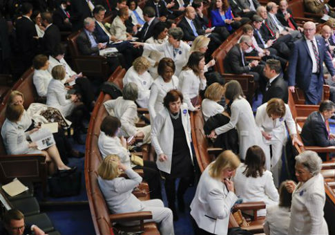 4 Moments From Trump's Speech When Democrats Put Politics Above Unity