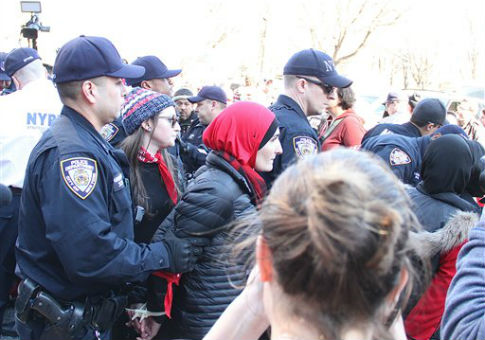Anti-Israel Activist Linda Sarsour Arrested During Women's Day Demonstration
