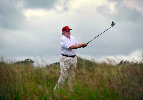Multiple Media Outlets Falsely Report Trump Played Golf Over the Weekend