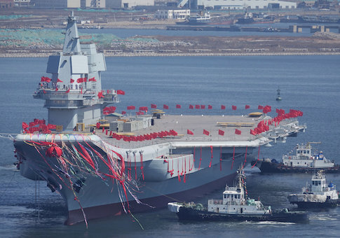 China Launches First Home-Built Aircraft Carrier Amid South China Sea Tension