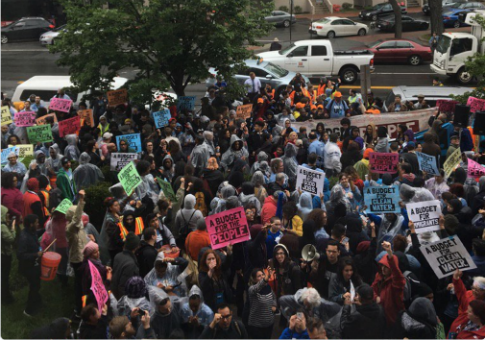 Protesters Storm Heritage Foundation