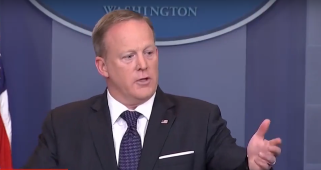 Sean Spicer Was Asked to Name a 'Fake News' Story About Trump Admin. And He Fired Right Back...