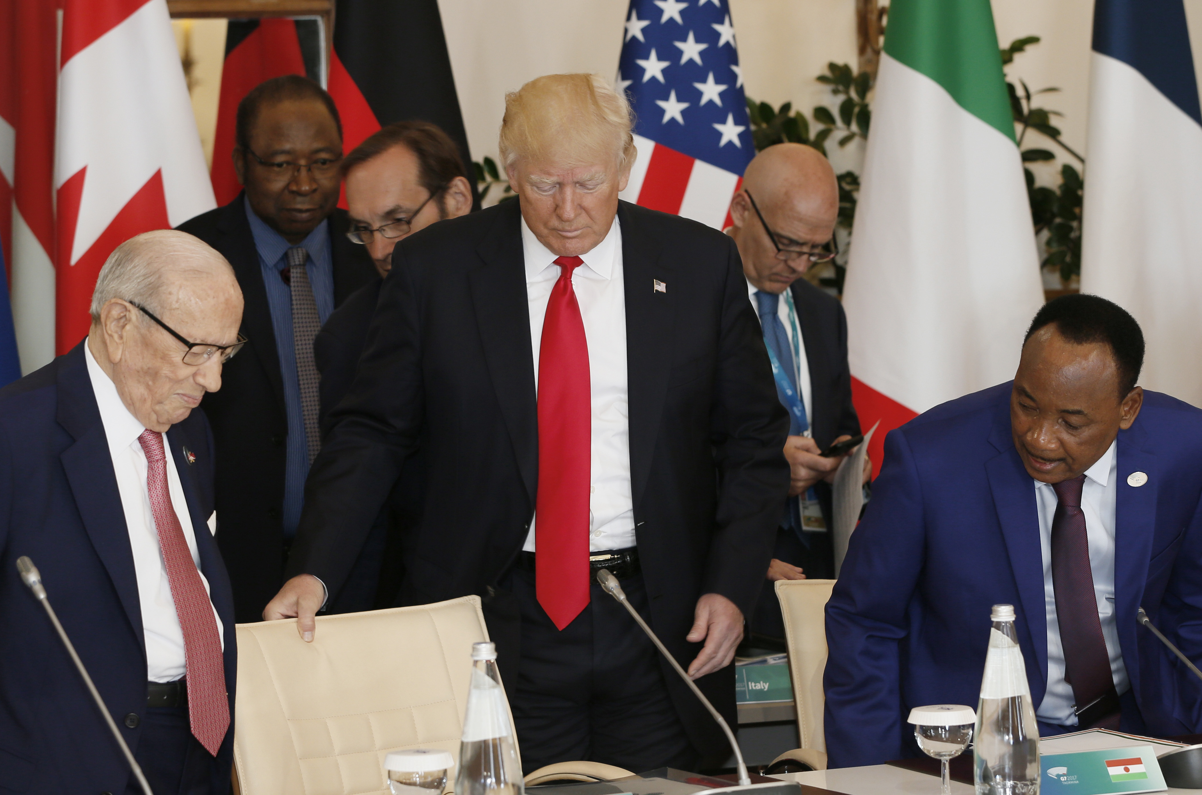 Tweet Goes Viral Claiming Trump Didn't Wear Translating Device for Speech, White House Pushes Back