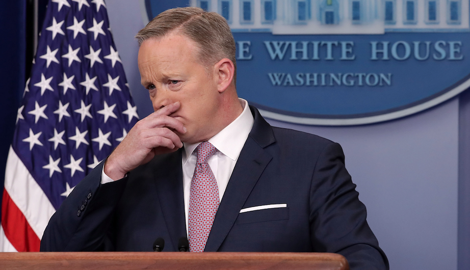 Reporter Keeps Pressing Spicer on Trump's Typo. Spicer's Response Causes a Press Room Uproar...