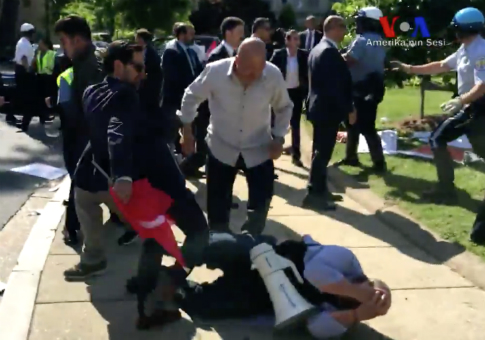 State Department, Secret Service, D.C. Police All Investigating Violent Attack by Turkish Personnel on Protesters