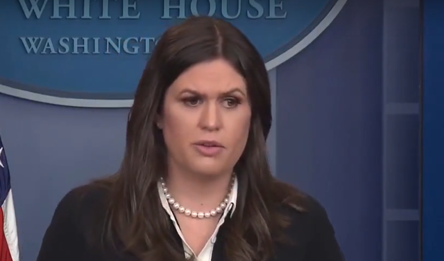 Sarah Huckabee Sanders Opens Briefing By Reading Off a Heartbreaking List