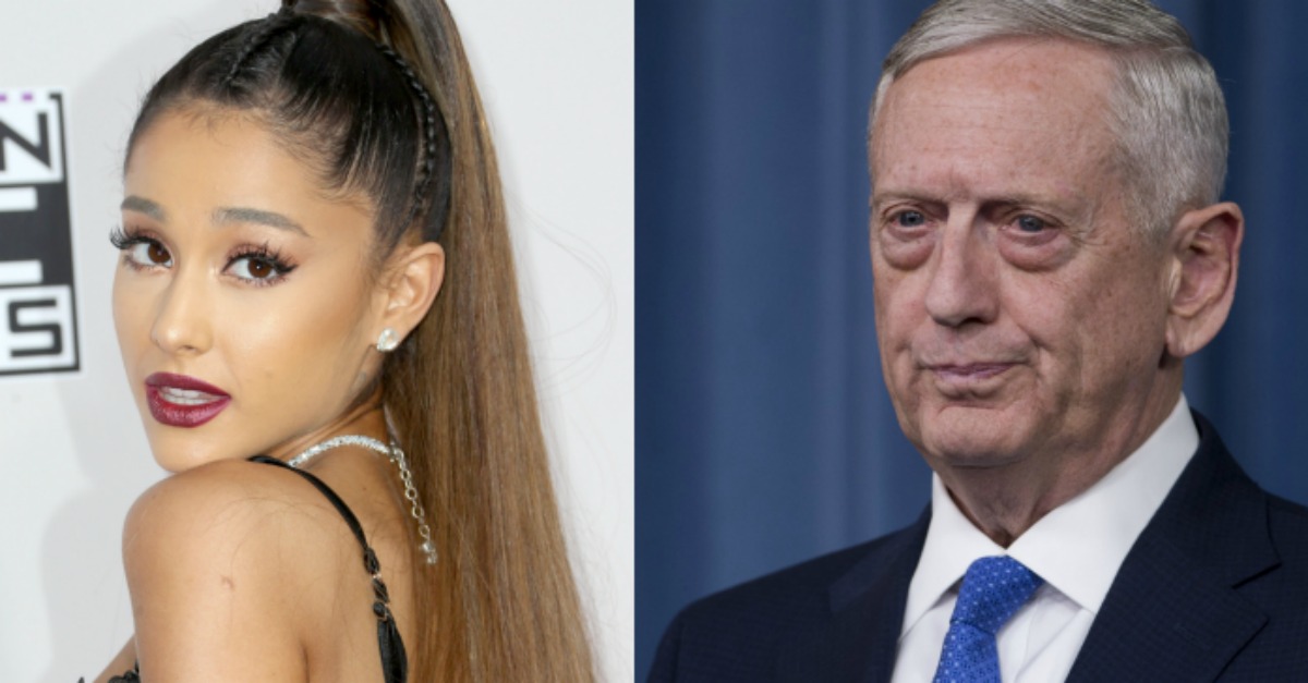 College Professor Says Ariana Grande Knows More About Counterterrorism Than Mattis