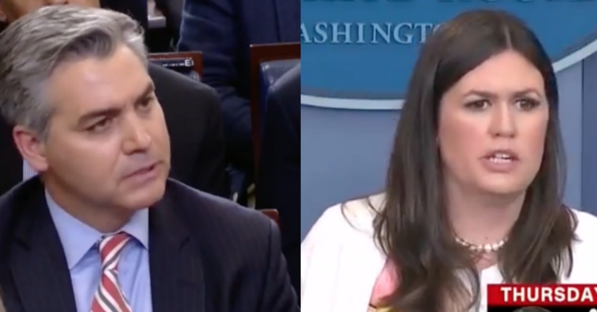 Sarah Sanders Immediately Shuts Reporter Down for 'Insinuating' Question About Trump