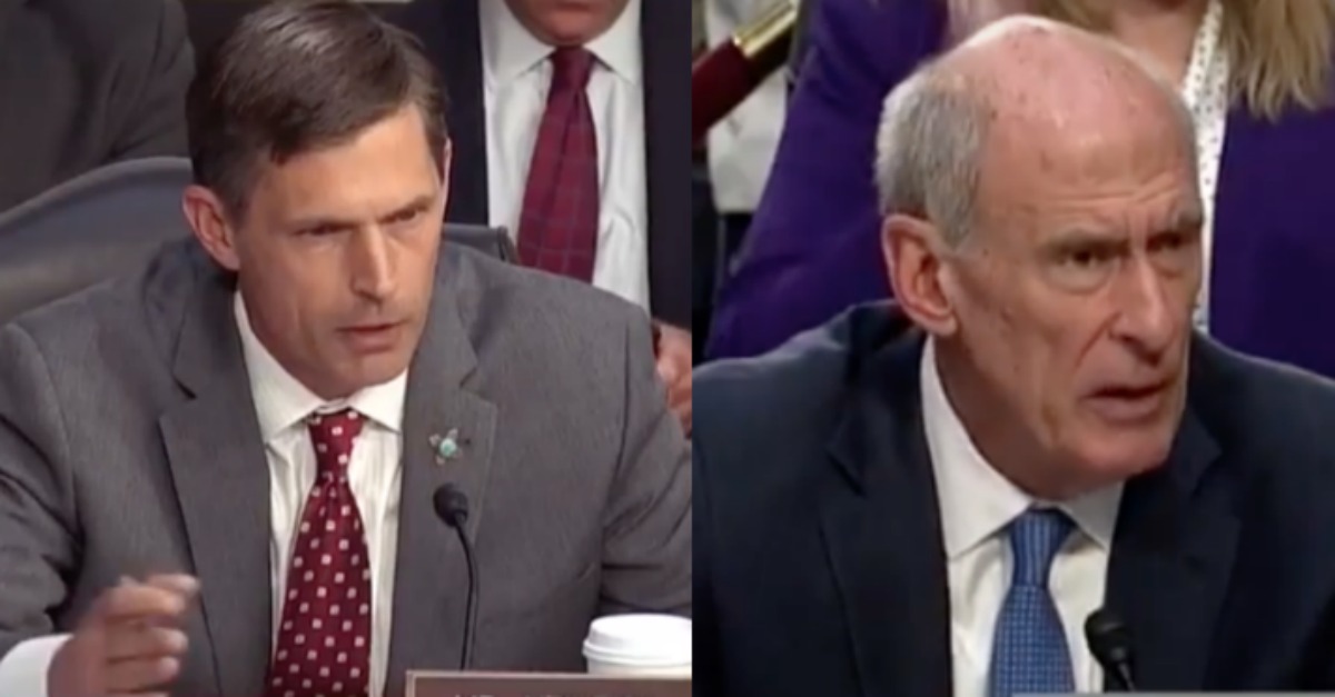 Dem Sen Gets Nasty When Coats Doesn't Give Answer He's Looking For: "I Don't Care How You Felt..."