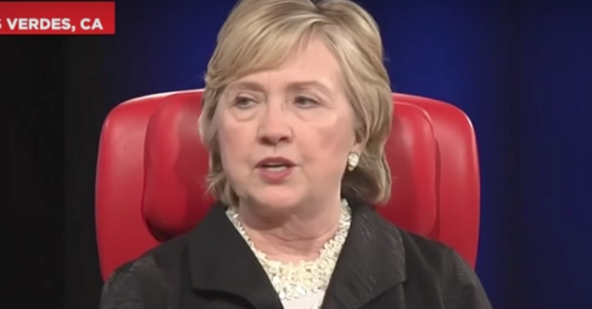 It's Your Fault Hillary Lost, According to...Hillary