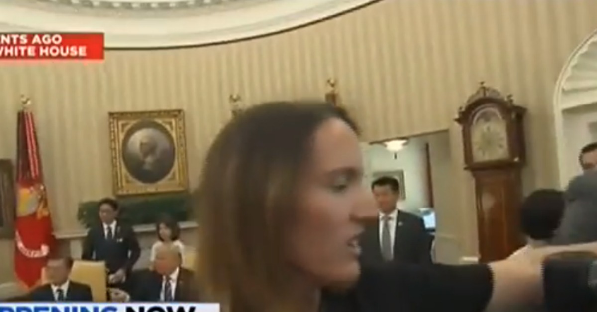 As Trump was Ending His Remarks, Hot Mic Catches Man Saying "This Guy Was Assaulting Me..."