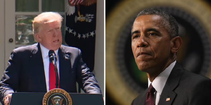 As Trump Announces US Pulling Out of Paris Deal, Obama Chips at Him with a 'Statement'
