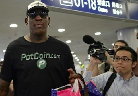 Dennis Rodman Lands in North Korea, Hopes to 'Open the Door' for Trump