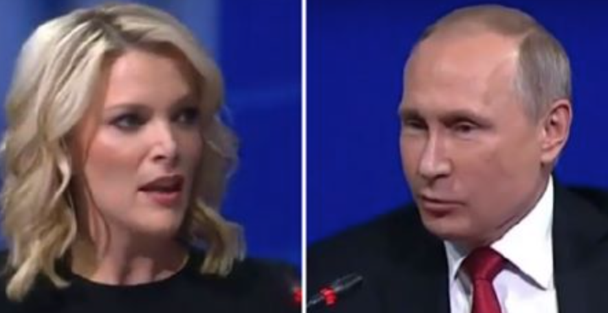 One of the First Questions Megyn Kelly Asked to Putin's Face Is a Tense One