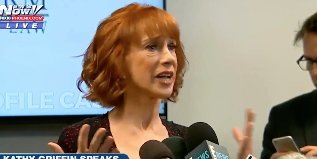 Kathy Griffin Starts Presser with Tough Talk. Then Suddenly Has a Stunning Breakdown...
