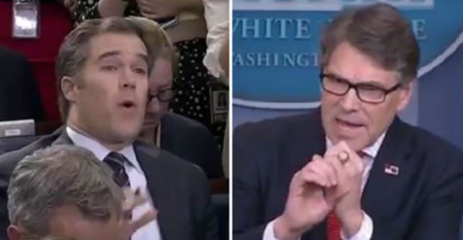 Reporter Tried to Ask Perry About Past Trump Comment. And the Energy Sec Made Him Regret It