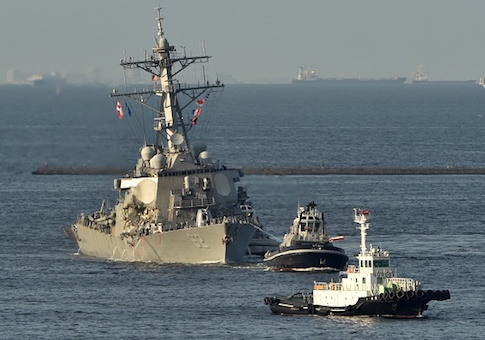 Freighter Was On Autopilot When It Hit U.S. Destroyer