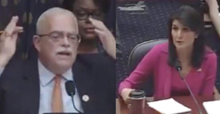 After Dem Rep. Interrupts and Explodes on Nikki Haley, She Nails Him with a Reality Check