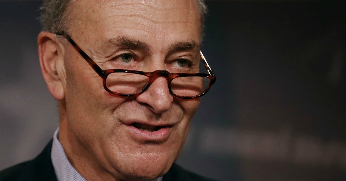 Schumer Just Wrote a Letter to the President. And Demands that He "Confront" Putin When They Meet
