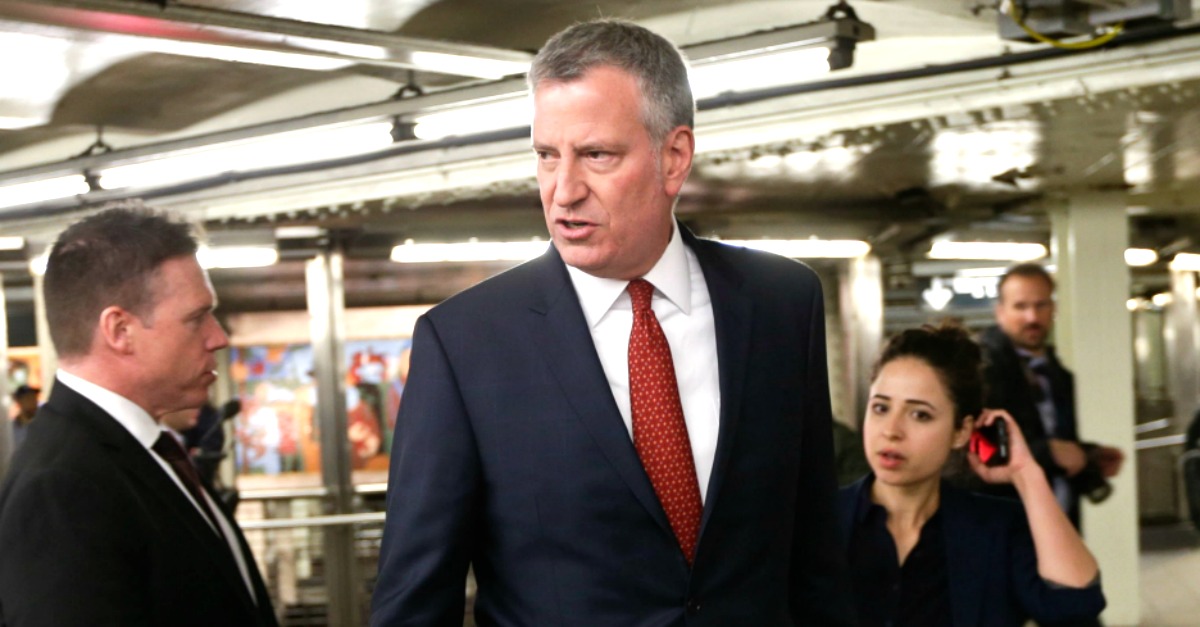 De Blasio Denied Ordering Homeless Off Subway So He Could Ride. Then a Damning Email Emerged...