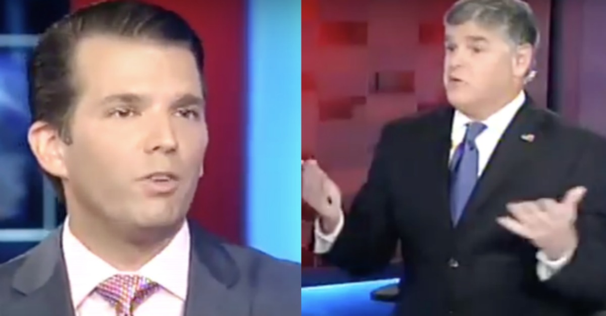 Hannity Landed the Don Jr. Interview Everyone Wanted. And He Didn't Shy Away From Asking a Vital Question...