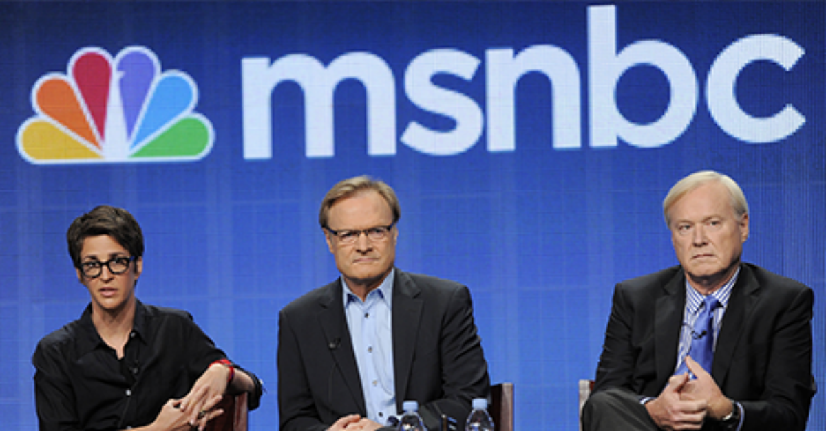 MSNBC Just Hit a Ratings Milestone And Unseated Primetime King Fox News