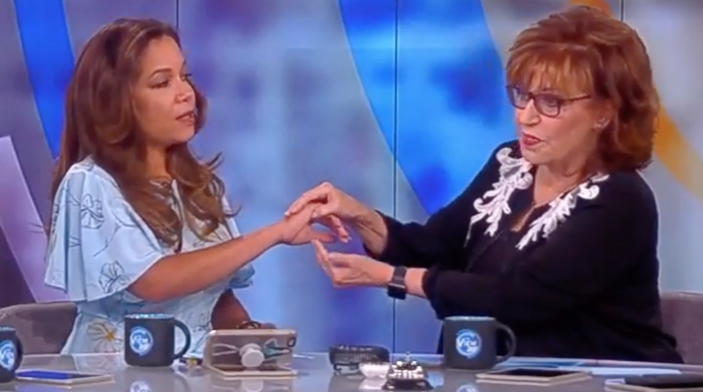 Joy Behar Recreates Putin-Trump Handshake to Show How It Makes the President "Gay"