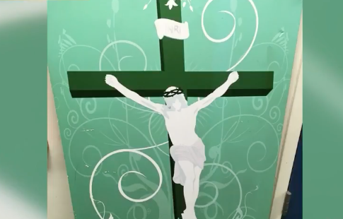 Painting of Jesus on a Cross at an Islamic Center Investigated as a 'Hate Crime'