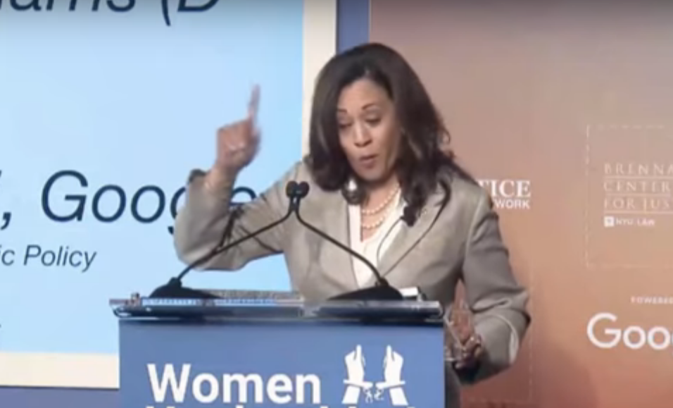 Dem Sen Kamala Harris Just Called Out Trump's Attorney General Because He's "Tough-on-Crime"