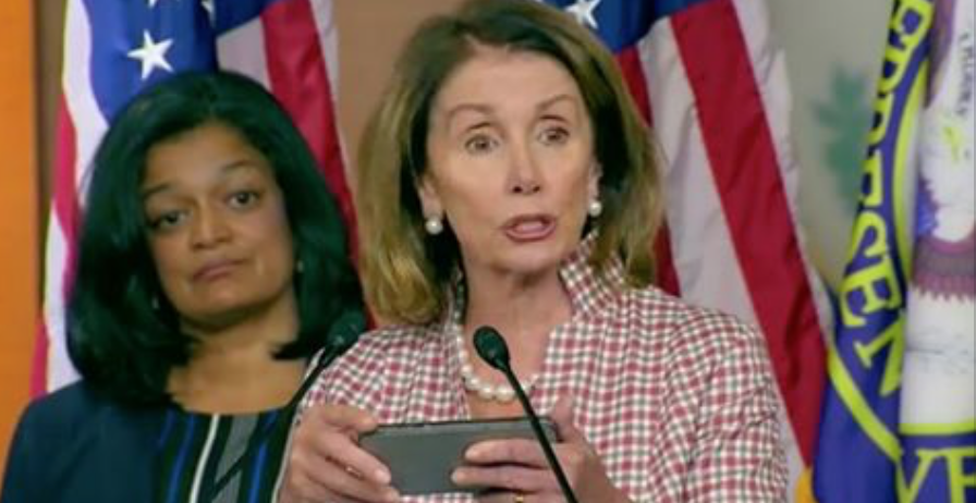 Pelosi Suddenly Pulls Out Phone During Presser...And Spouts Embarrassingly Wrong "Facts" on America