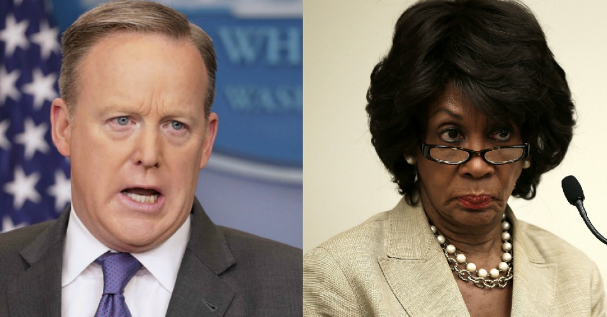 Maxine Waters Tried to Bash the White House. But Spicer Just Nailed Her with the Perfect Comeback...