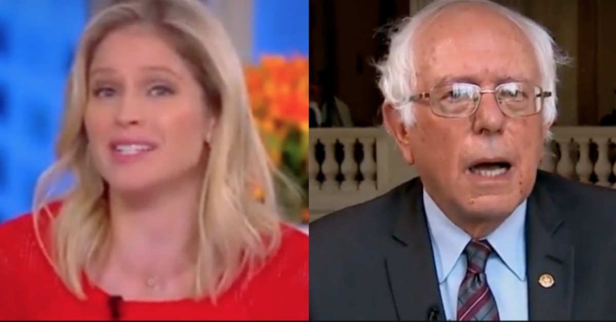 The View Asks Bernie If He's Running for President. He Starts Rattling Off a List...