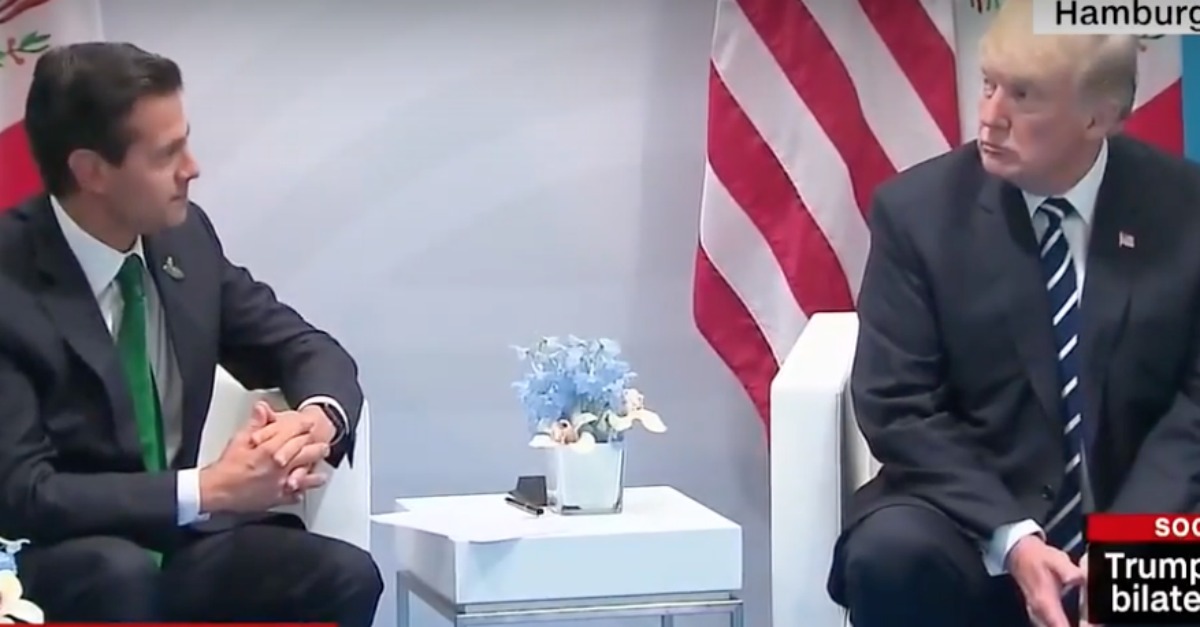 With Mexican President Sitting Right Next to Him, Trump Just Delivered a Brutal Message
