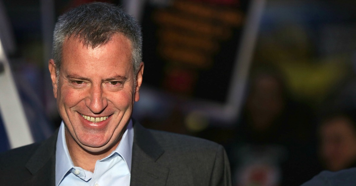De Blasio Gets Down With Thong-Clad Men at Campaign Event