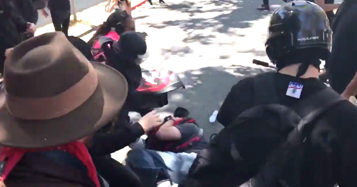 Video: Berkeley Protest Turns Violent As 'Antifa’ Protesters Attack Trump Supporters
