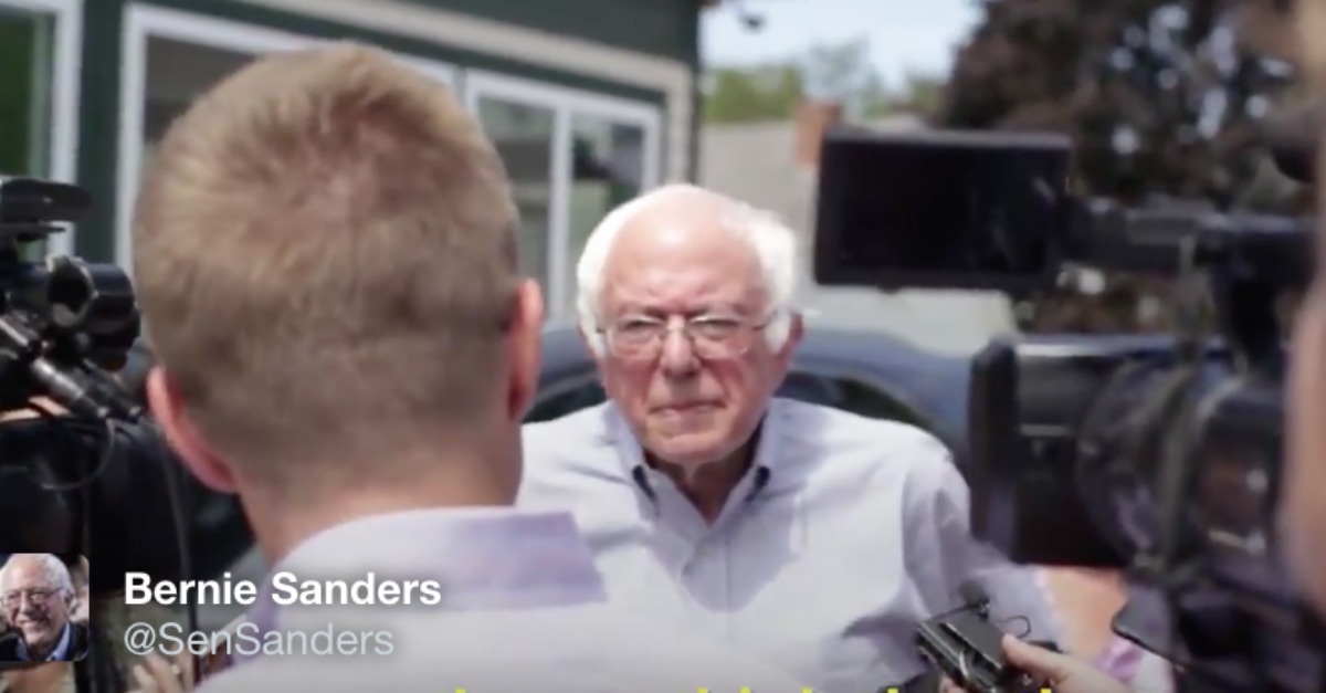 Bernie Blames Trump for Charlottesville Murder. And Immediately Regrets It...
