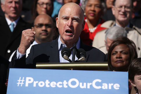 California Governor Doesn't Want Abortion Litmus Test for Democrats
