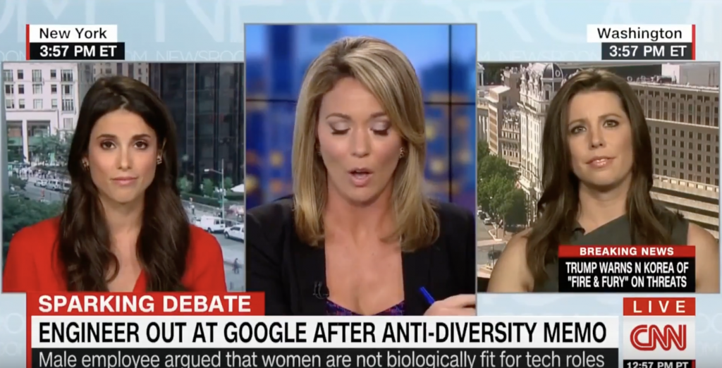Media Flips Out About Google Memo as 'Breathtakingly Sexist,' 'Anti-Diversity'