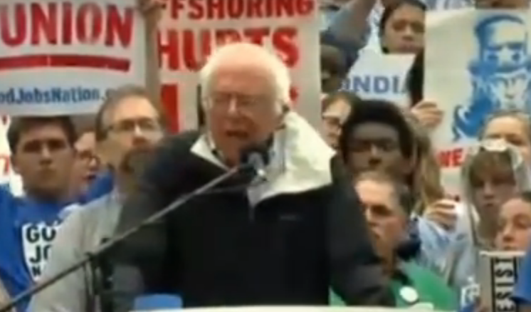 Bernie Announces Plan to Work with Senator to 'Penalize Outsourcing.' But He Forgot About One Thing...