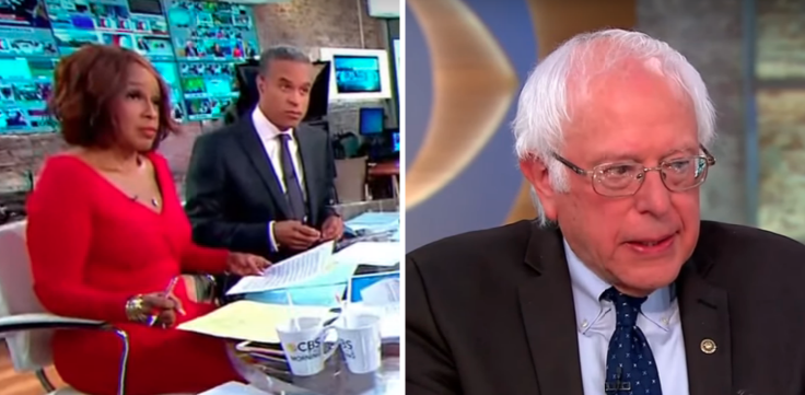 CBS Hosts Tried to Pressure Bernie Into Criticizing Trump's Timing on Houston...Twice