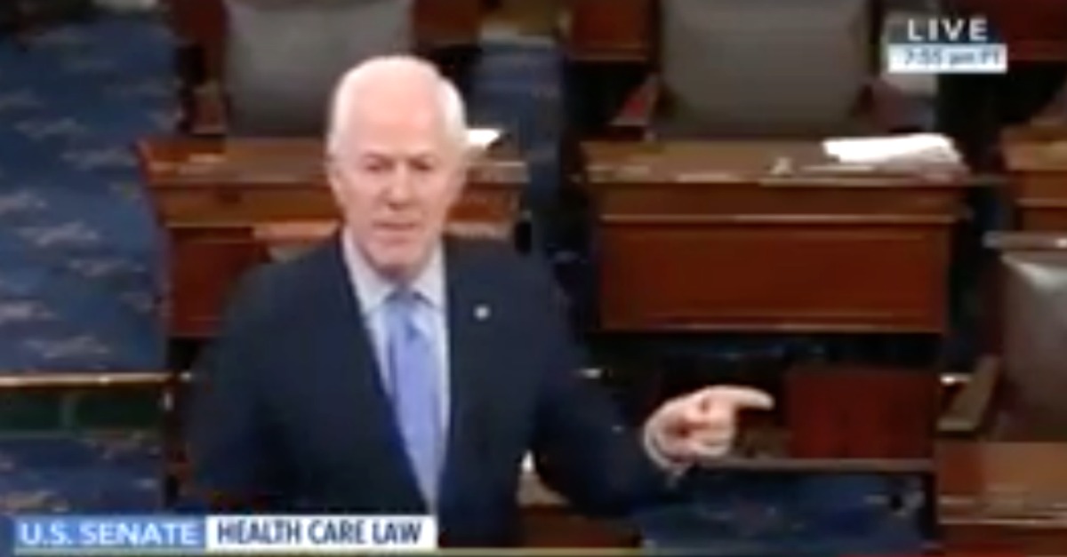 Texas Sen Just Stood Up on Senate Floor and Unleashed a Powerful Rant on Dem Colleagues Who Won't Accept that Hillary Lost