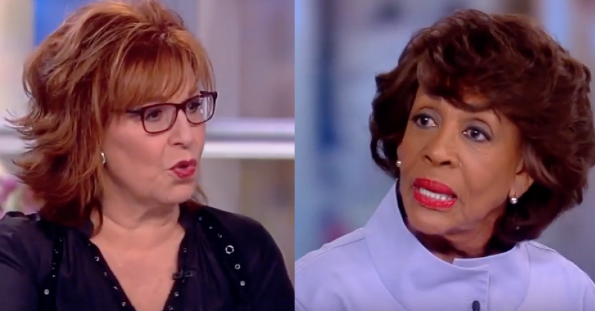 Maxine Waters Makes an Embarrassing Mistake on The View that Causes Joy to Step In