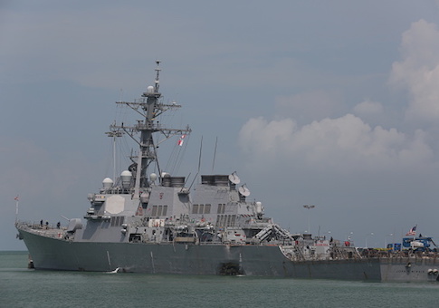 Navy Does Not Rule Out Intentional Act in Latest Warship Collision