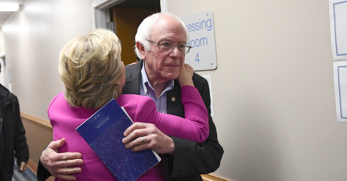 Bernie Responds to Hillary Accusations By Brushing the Dirt Off His Shoulder
